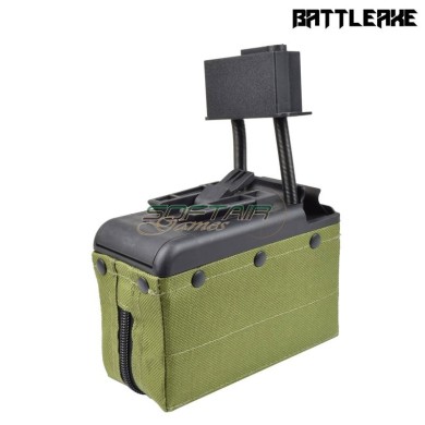Caricatore elettrico 2000 colpi per m249 OLIVE DRAB BATTLEAXE (D249OD)
