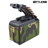 Caricatore elettrico 2000 BBS per mk46 minimi WOODLAND BATTLEAXE (MINIMI DRUM MC))