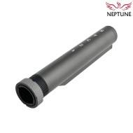 Tubo calcio in metallo BLACK per M4 AEG Neptune (nte-132-bk)