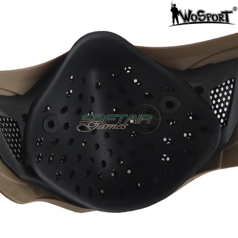 mezza maschera scorpion TAN WOSPORT  (wo-ma201t) mezza maschera scorpion TAN WOSPORT  (wo-ma201t)