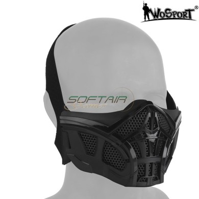 Mezza maschera scorpion NERA WOSPORT  (wo-ma201b)