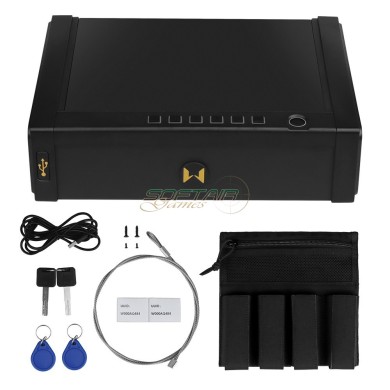 Smart Steel Q345 Safe Box for Handguns and Documents with Biometric access WoSport (WO-TG90)