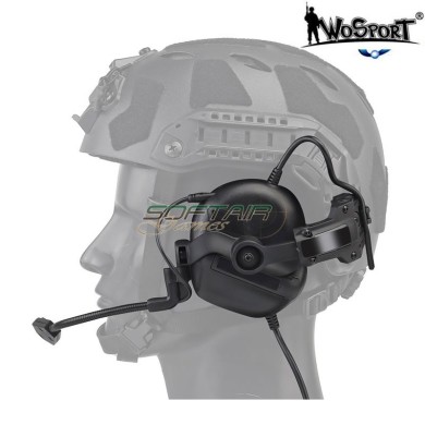 Cuffia gen.5 communication kit con riduzione del rumore nero WOSPORT (wo-hd19)