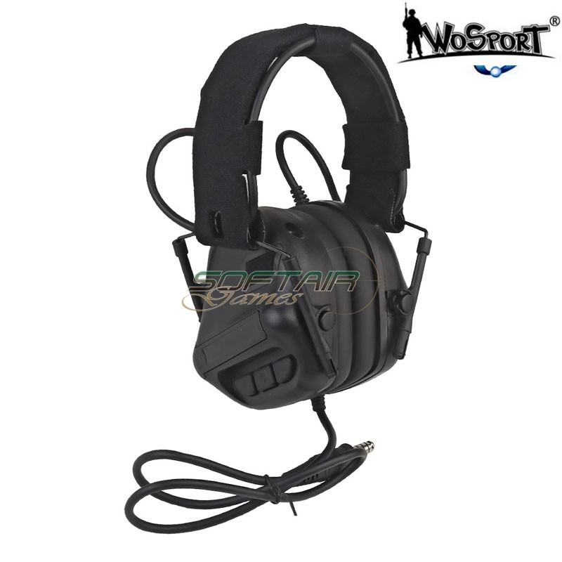 Cuffia gen.5 communication kit con riduzione del rumore nero WOSPORT (wo-hd19)