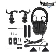 Cuffia gen.5 communication kit con riduzione del rumore nero WOSPORT (wo-hd19) Cuffia gen.5 communication kit con riduzione del rumore nero WOSPORT (wo-hd19)