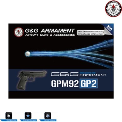 Gas pistol GPM92 GP2 HUNTER GREEN G&G (gg-m92-gp2v)