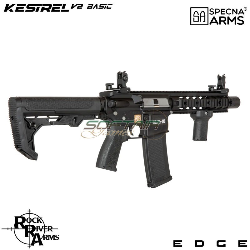 Electric Rifle SA-E05 Edge™ Kestrel™ RRA M4 Carbine Light Ops Stock BLACK Specna Arms® (spe-01-044344)
