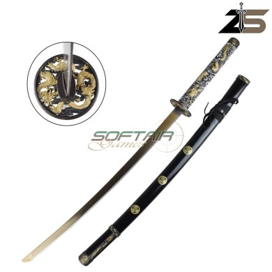 Katana ornamentale color oro dragon engraving ZSwords (zs626gd)