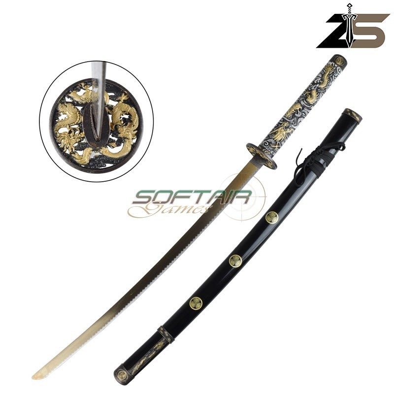 Katana ornamentale color oro dragon engraving ZSwords (zs626gd) Katana ornamentale color oro dragon engraving ZSwords (zs626gd)
