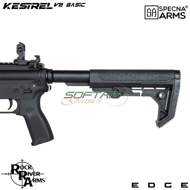 Electric Rifle SA-E08 Edge™ Kestrel™ RRA M4 Keymod Carbine Replica BLACK Specna Arms® (spe-01-044345)