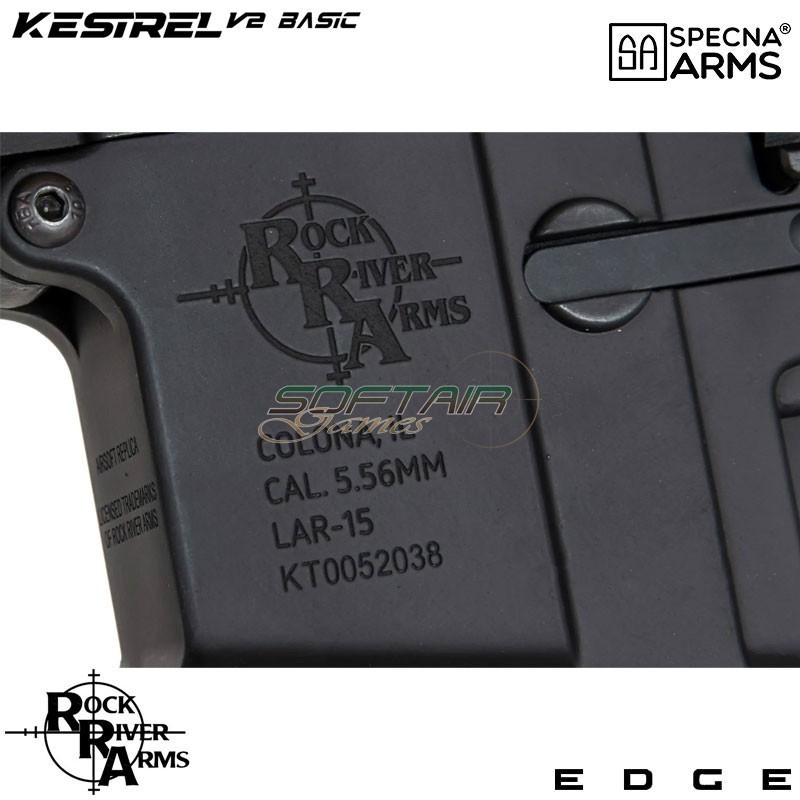 Electric Rifle SA-E08 Edge™ Kestrel™ RRA M4 Keymod Carbine Replica BLACK Specna Arms® (spe-01-044345)