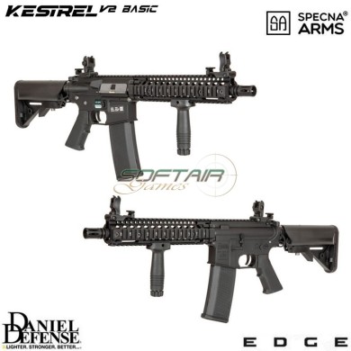 Electric Rifle Daniel Defense® SA-E19 Edge™ Kestrel™ MK18 Mod1 Carbine Replica BLACK Specna Arms® (spe-01-044348)