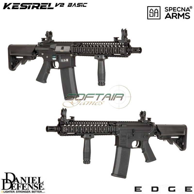 Fucile Elettrico Daniel Defense® SA-E19 Edge™ Kestrel™ MK18 Mod1 Carbine Replica BLACK Specna Arms® (spe-01-044348)