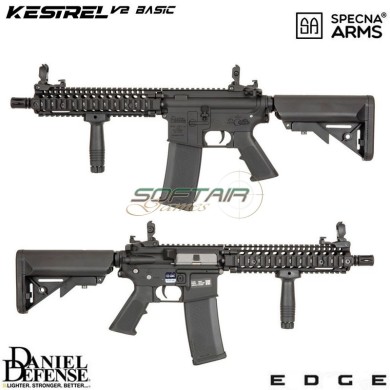 Electric Rifle Daniel Defense® SA-E19 Edge™ Kestrel™ MK18 Mod1 Carbine Replica BLACK Specna Arms® (spe-01-044348)