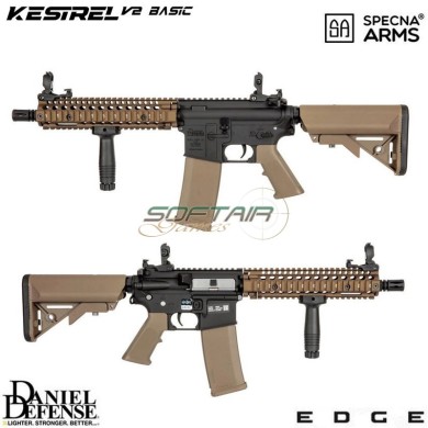 Electric Rifle Daniel Defense® SA-E19 Edge™ Kestrel™ MK18 Mod1 Carbine Replica CHAOS BRONZE Specna Arms® (spe-01-044349)