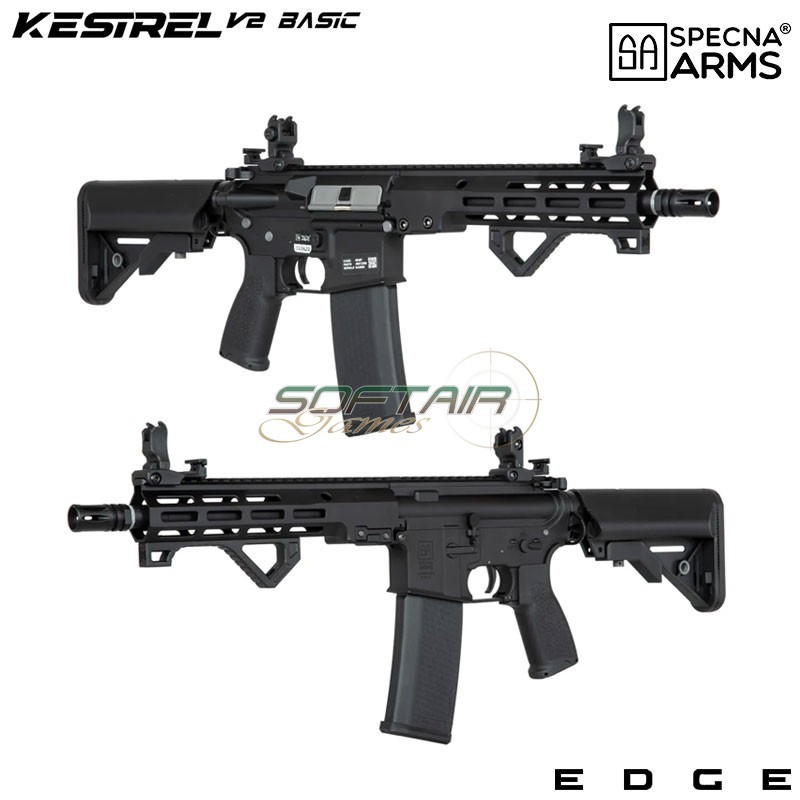 Electric Rifle SA-E23 Edge™ Kestrel™ MK URG CQB style Carbine replica BLACK Specna Arms® (spe-01-044353)