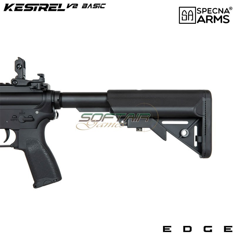 Electric Rifle SA-E25 Edge™ Kestrel™ RRA MK Zev CQB style Carbine Replica BLACK Specna Arms® (spe-01-044354)