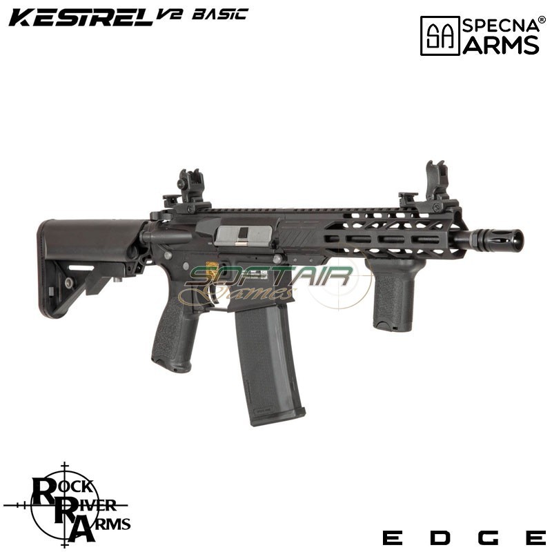 Electric Rifle SA-E25 Edge™ Kestrel™ RRA MK Zev CQB style Carbine Replica BLACK Specna Arms® (spe-01-044354)