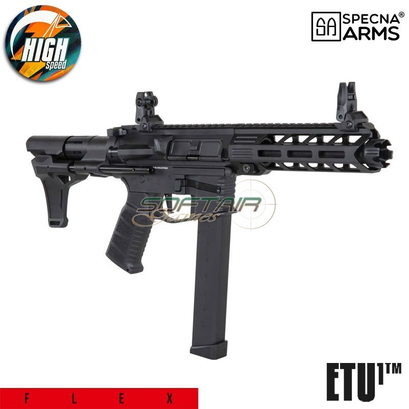 Electric rifle SA-FX10 FLEX™ ETU1™ High Speed 30rps BLACK Specna Arms® (spe-01-039600)