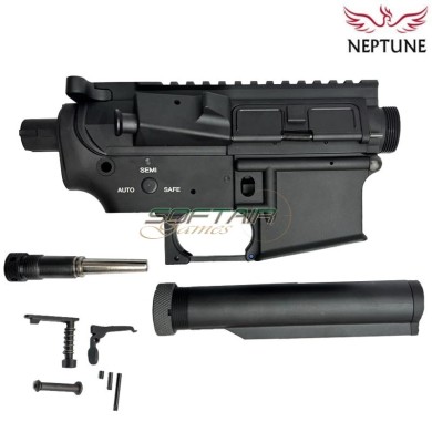 Body M4 QDV2 AEG in metallo Mur type BLACK Neptune (nte-127q)