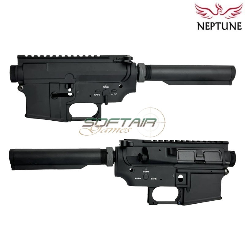 Body M4 QDV2 AEG metal Mur type BLACK Neptune (nte-127q)