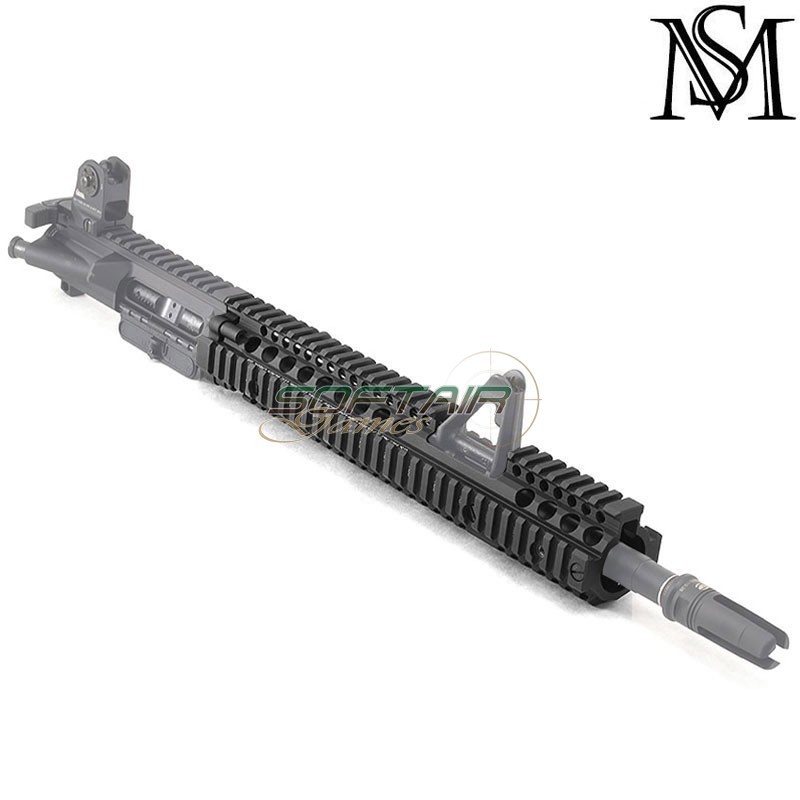 Rail M4A1 FSP RIS II 12" WOLF BLACK per AEG DD Style MilSim (ms-516-12-wb)