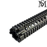 Rail M4A1 FSP RIS II 12" WOLF BLACK for AEG DD Style MilSim (ms-516-12-wb) Rail M4A1 FSP RIS II 12" WOLF BLACK for AEG DD Style MilSim (ms-516-12-wb)