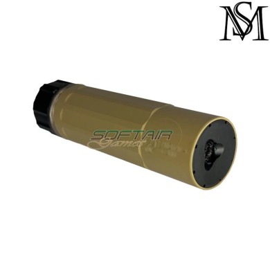 Silencer 5.5" & flash hider SD Style DARK EARTH MilSim (ms-264-de)