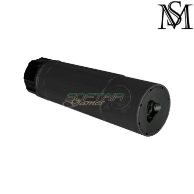 Silencer 5.5" & flash hider SD Style BLACK MilSim (ms-264-bk)