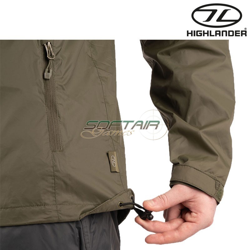 STOW & GO Waterproof Jacket U.S. OLIVE Highlander (hl-jac077-rg)