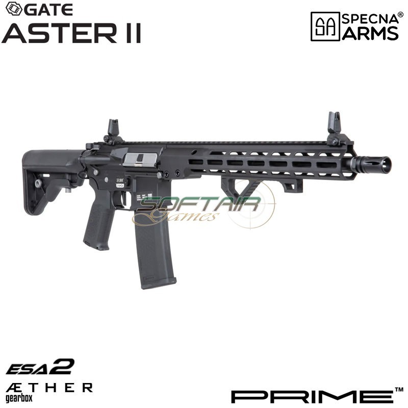 Electric rifle SA-P22 Prime™ Aster II ETU - Brushless Motor BLACK Specna Arms® (spe-01-043644)