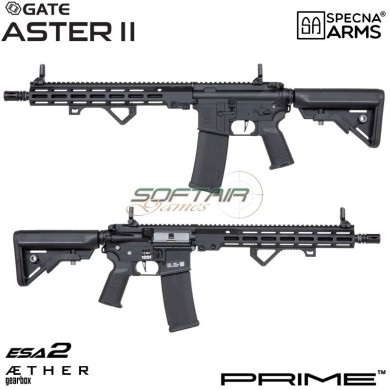 Electric rifle SA-P22 Prime™ Aster II ETU - Brushless Motor BLACK Specna Arms® (spe-01-043644)