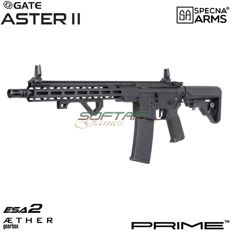 Fucile elettrico SA-P22 Prime™ Aster II ETU - Motore Brushless BLACK Specna Arms® (spe-01-043644)