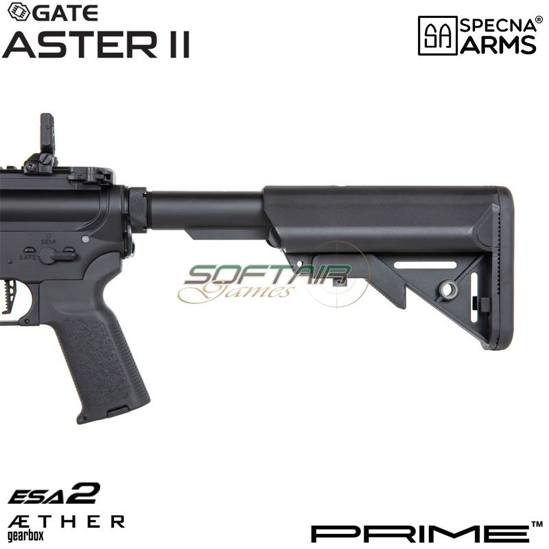 Fucile elettrico SA-P22 Prime™ Aster II ETU - Motore Brushless BLACK Specna Arms® (spe-01-043644)