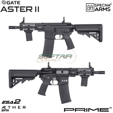 Electric rifle SA-P21 Prime™ Aster II ETU - Brushless Motor BLACK Specna Arms® (spe-01-043642)