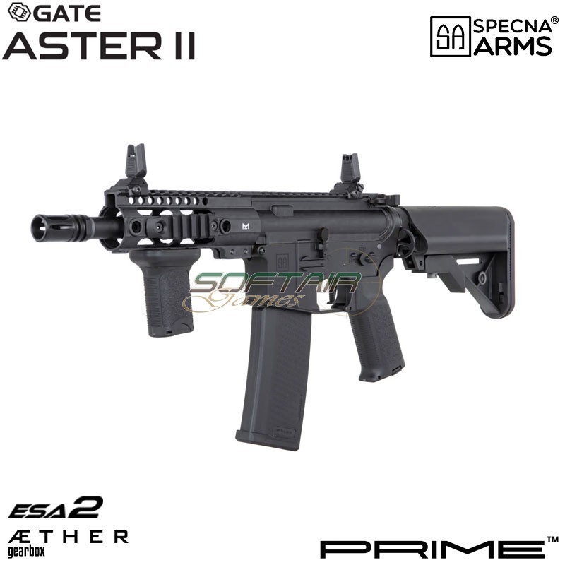Electric rifle SA-P21 Prime™ Aster II ETU - Brushless Motor BLACK Specna Arms® (spe-01-043642)