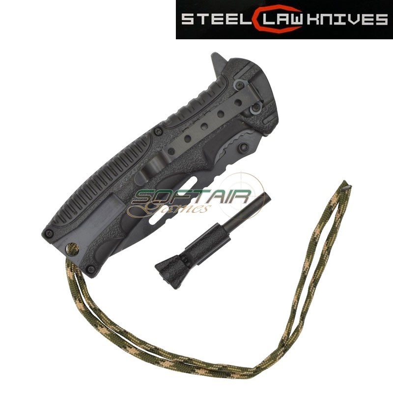 Foldable pocket knife with thumb stud Firestarter STEEL CLAW KNIVES  (cw-219)