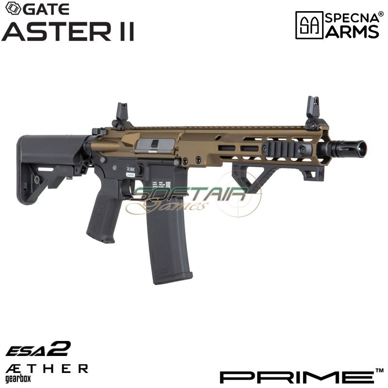 Fucile elettrico SA-P23 Prime™ Aster II ETU - Motore Brushless CHAOS BRONZE Specna Arms® (spe-01-043647)