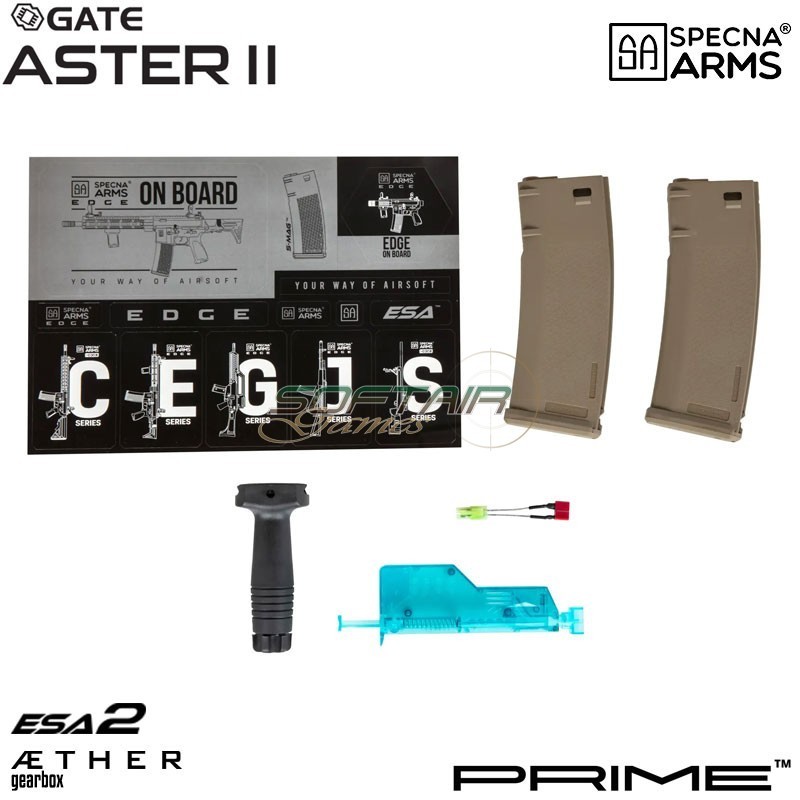 Fucile elettrico MK18 Daniel Defense® SA-P19 Prime™ Aster II ETU - Motore Brushless CHAOS BRONZE Specna Arms® (spe-01-043638)