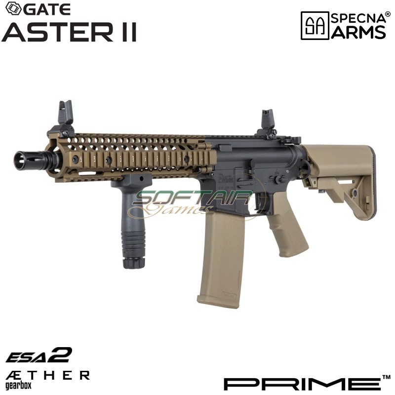 Fucile elettrico MK18 Daniel Defense® SA-P19 Prime™ Aster II ETU - Motore Brushless CHAOS BRONZE Specna Arms® (spe-01-043638)