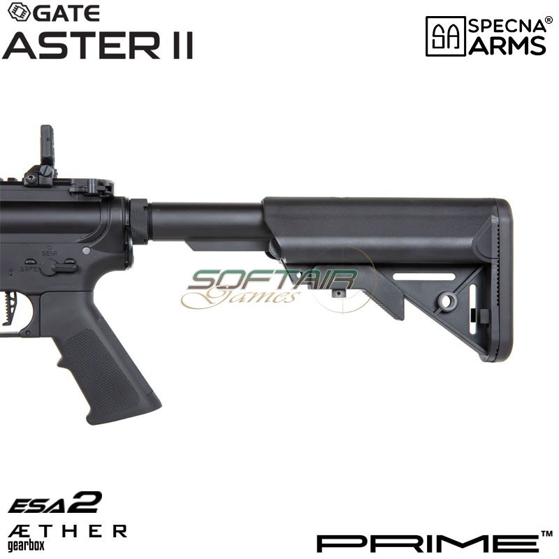 Electric rifle MK18 Daniel Defense® SA-P19 Prime™ Aster II ETU - Brushless Motor BLACK Specna Arms® (spe-01-043637)