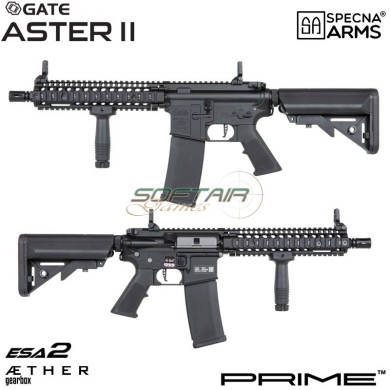 Electric rifle MK18 Daniel Defense® SA-P19 Prime™ Aster II ETU - Brushless Motor BLACK Specna Arms® (spe-01-043637)