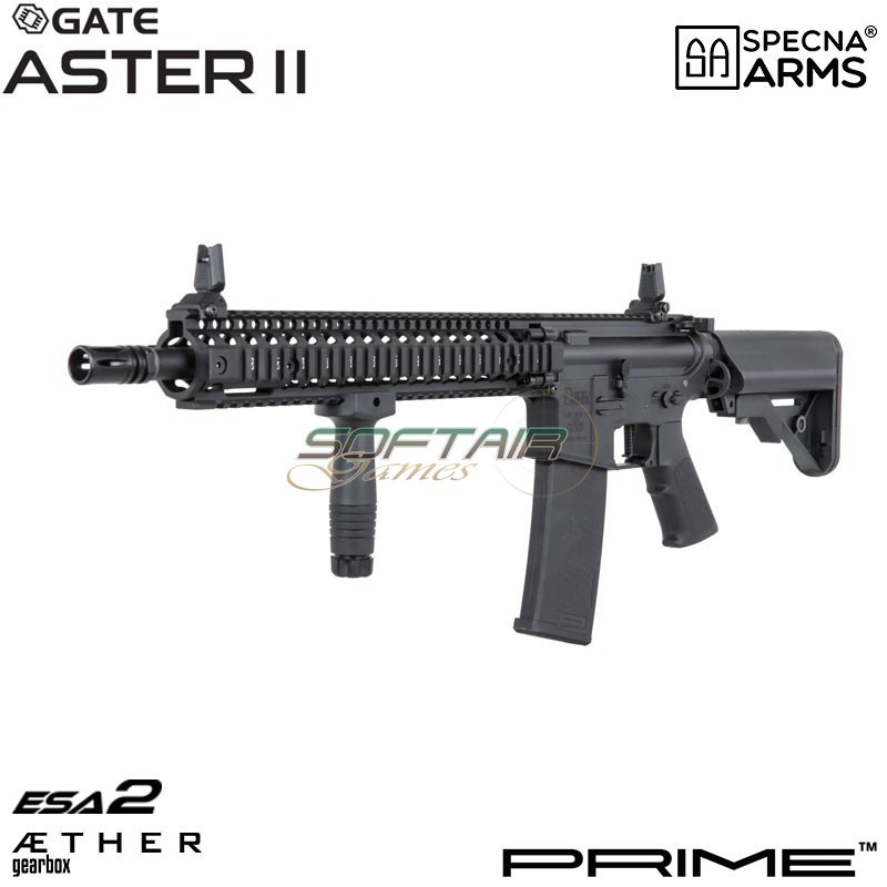 Fucile elettrico MK18 Daniel Defense® SA-P26 Prime™ Aster II ETU - Motore Brushless BLACK Specna Arms® (spe-01-043652)