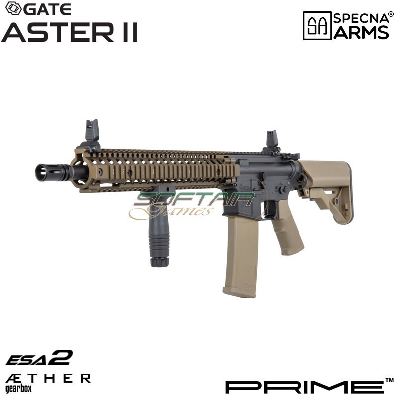 Fucile elettrico MK18 Daniel Defense® SA-P26 Prime™ Aster II ETU - Motore Brushless CHAOS BRONZE Specna Arms® (spe-01-043653)