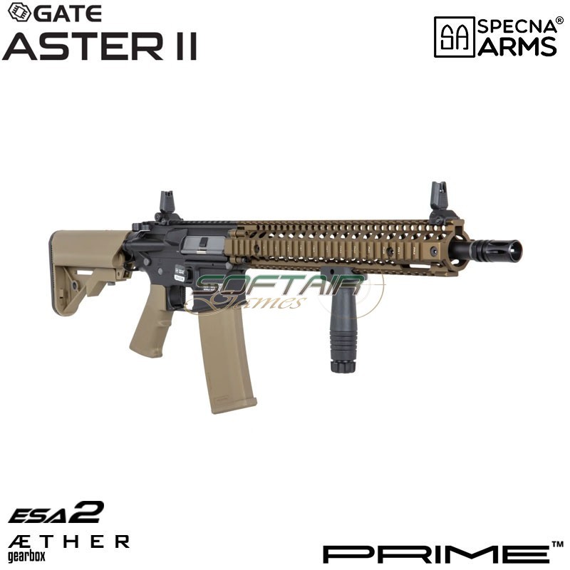 Fucile elettrico MK18 Daniel Defense® SA-P26 Prime™ Aster II ETU - Motore Brushless CHAOS BRONZE Specna Arms® (spe-01-043653)