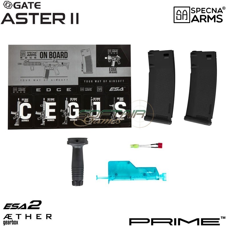 Electric rifle Daniel Defense® RIS III SA-P27 Prime™ Aster II ETU - Brushless Motor BLACK Specna Arms® (spe-01-043654)