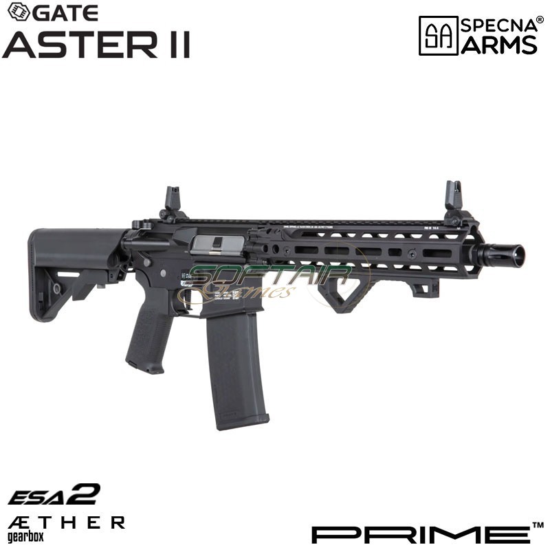 Fucile elettrico Daniel Defense® RIS III SA-P27 Prime™ Aster II ETU - Motore Brushless BLACK Specna Arms® (spe-01-043654)