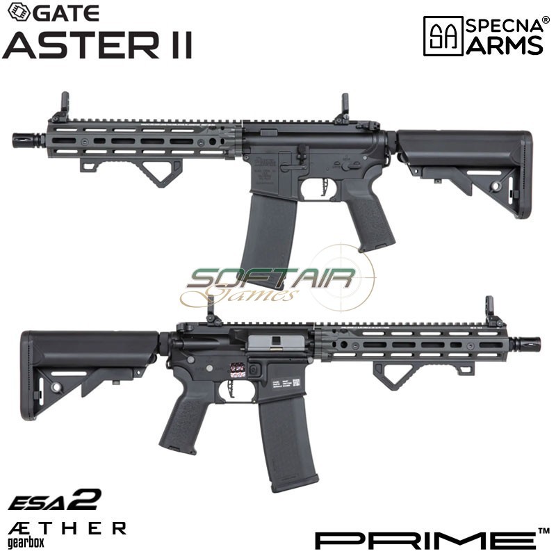 Fucile elettrico Daniel Defense® RIS III SA-P27 Prime™ Aster II ETU - Motore Brushless GREY Specna Arms® (spe-01-043656)