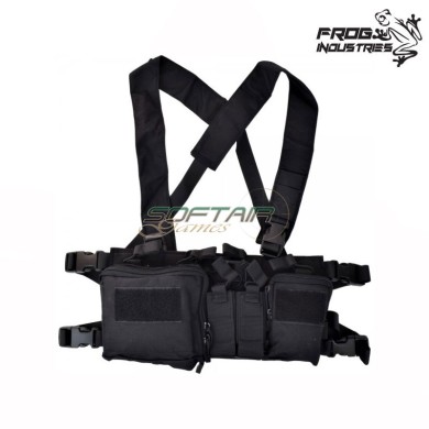 Compact Assualt/sniper Type Chest Rig BLACK Frog Industries® (fi-m51611053-bk)