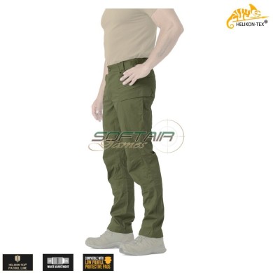 Pantaloni SFU NEXT Mk2® Ripstop elasticizzato in PolyCotton OLIVE GREEN Helikon-Tex® (sp-sn2-sp-02)